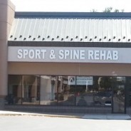 Reverse lit business sign for Sport & Spine Rehab