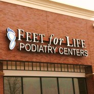 New custom business sign for the Feet for Life in Chesterfield, Mo!